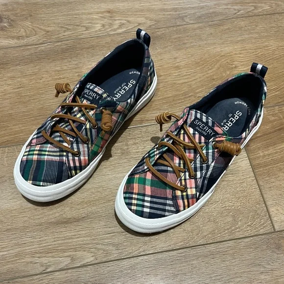 Sperry | Shoes | Sperrys Plaid Slip On Sneakers Like New  display picture 3